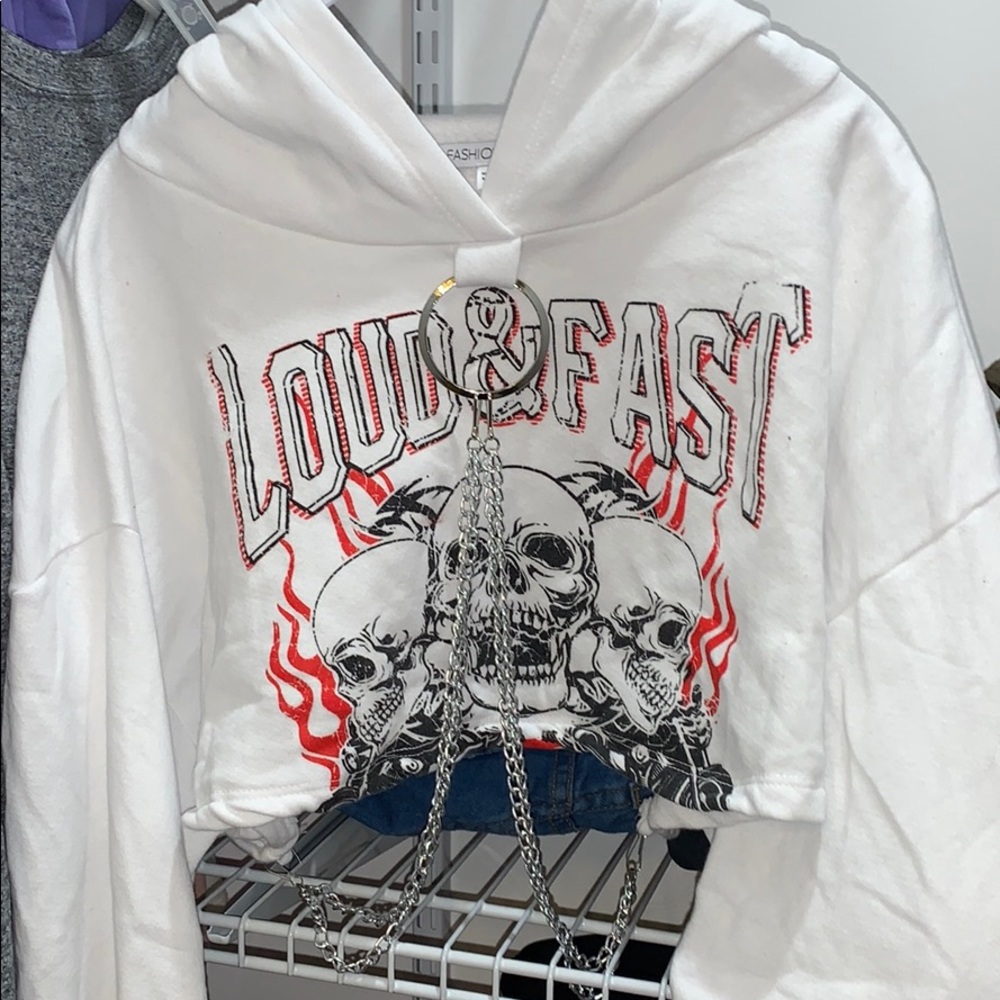 crop hoodie
